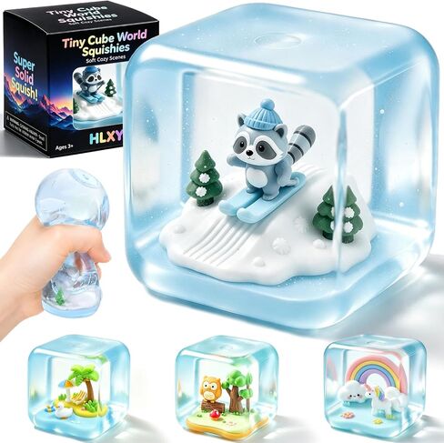 Squishy Toys Fidget Stress Cube, Slow Rising Sensory Squeeze Toys, Unicorn in Saudi Arabia