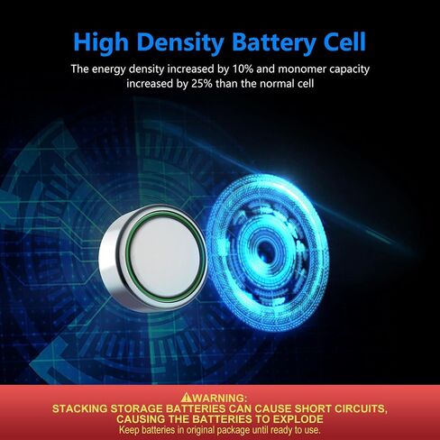 POWEROWL High Capacity LR44 Batteries 40 Pack, L1154F AG13 357 303 SR44 A76 Premium Alkaline Battery 1.5V Button Coin Cell Batteries in Kuwait