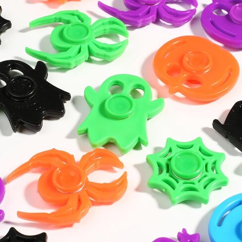 36 Pcs Halloween Fidget Spinner Toys, Mini Finger Spinners Bulk Halloween Party Favors Goodie Bags Stuffers Classroom Prizes for Kids in Kuwait