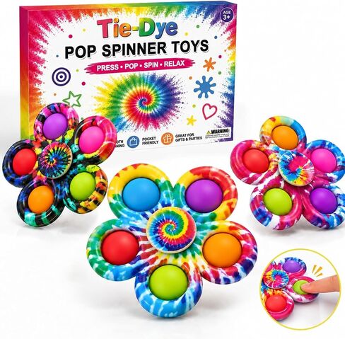 Pop Fidget Spinner Toys for Kids 3-12 PCS, Sensory Toys Gifts for Toddlers in Saudi Arabia