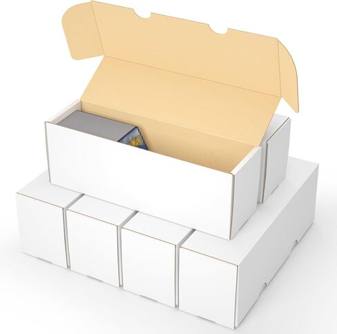 Trading Card Storage Box,Sports Card Storage Boxes, 6-Pack Cardboard Card Box for TCG/Magic/Mtg Basketball Cards, Collectible Trading Cards in Kuwait