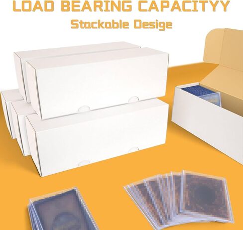 Trading Card Storage Box,Sports Card Storage Boxes, 6-Pack Cardboard Card Box for TCG/Magic/Mtg Basketball Cards, Collectible Trading Cards in Kuwait