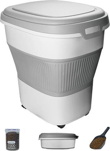 HOYTAMDAR 13Lbs Collapsible Dog Food Storage Container,Dog Food Container in Saudi Arabia
