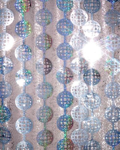 xo، ستارة Fetti Disco Ball Foil Foil - ديكورات حفلات العزوبية الأخيرة ديسكو - مجموعة من 2 | خلفية رائعة، كشك صور عيد الميلاد في السبعينيات، وحفلات الزفاف، وعشية رأس السنة الجديدة in Kuwait