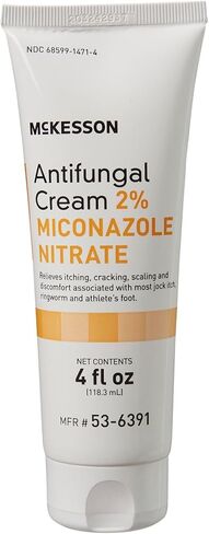 McKesson Antifungal Cream, 2% Miconazole Nitrate, Relives Jock Itch, Ringworm and Athlete Foot, 4 oz, 1 Count in Kuwait