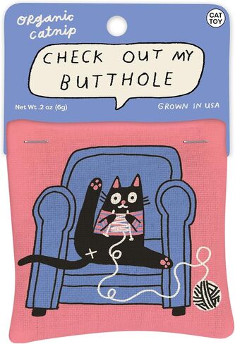 Blue Q Catnip - Cute Cat Toys for Biting with Funny Graphics - Your Cat is in Kuwait