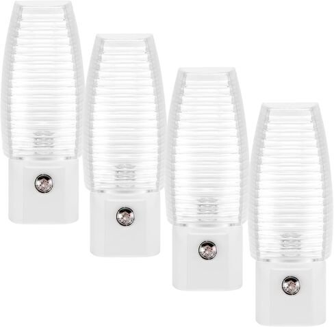 Maxxima MLN-16 LED Plug in Night Light - Features Auto Dusk to Dawn Sensor, 5000K Daylight, 5 Lumens, Ideal for Bedrooms, Bathrooms, and Hallways - 6 Pack in Kuwait