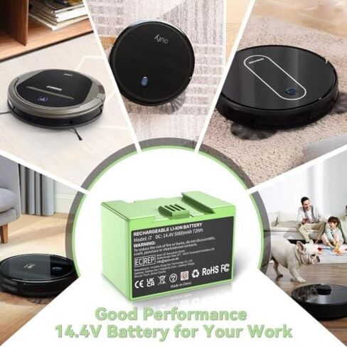 ترقية 3000mAh 14.4v بطارية ليثيوم أيون ل Ecovacs Deebot N79 N79S N79W deebot 500 DN622 DN622.11 & Eufy RoboVac 11 11C 11S 11S MAX 12 15C 15C MAX 15T 25C 25C Max 30 30C 35C G10 مكنسة روبوت R500 R450 in Kuwait