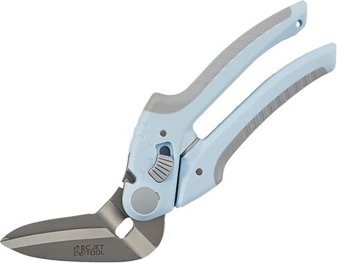 C.JET TOOL 10 "مقص عالي التحمل، مقص صناعي، متعدد الأغراض، مقص للسجاد والكرتون وإعادة التدوير، قبضة احترافية ناعمة من الفولاذ المقاوم للصدأ (فيروزي) in Kuwait