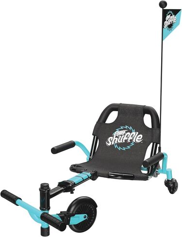Crazy Cart Shuffle Go Kart | Manual Drift Cart (Black/Teal) in Kuwait