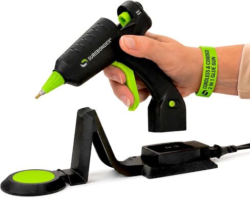 Surebonder Cordless/Corded High-Temperature Mini Hot Glue Gun with Fine Tip for Detailed Crafting and DIY Projects, 20 Watts (CL-195F) in Kuwait