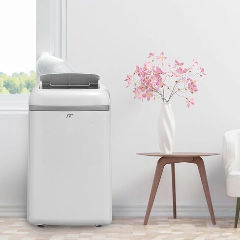 SPT WA-S1032E 13,500BTU Portable Air Conditioner – Cooling only (SACC: 10,300BTU), White,18.39"W x 15.63"D x 30.12"H in Saudi Arabia