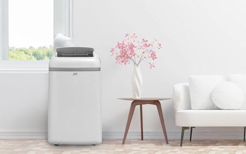 SPT WA-S1032E 13,500BTU Portable Air Conditioner – Cooling only (SACC: 10,300BTU), White,18.39"W x 15.63"D x 30.12"H in Saudi Arabia