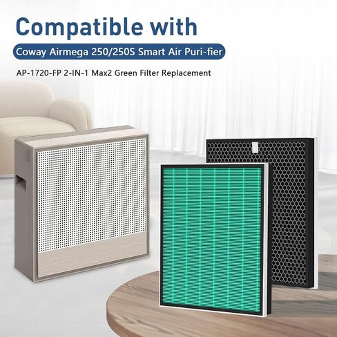 Smilyan 2 Sets LV-PUR131 Replacement Filters Compatible with LEVOIT LV-PUR131, LV-PUR131S Air Purifier, LV-PUR131-RF True HEPA and Activated Carbon Filters in Saudi Arabia