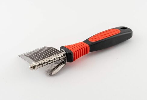 RYAN'S PET SUPPLIES Paw Brothers 12-Blade Dematting Tool for Dog Grooming, Professional Grade, Stainless Steel Blades, Comfort Grip, Gentle on Skin in Saudi Arabia