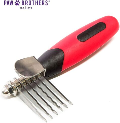RYAN'S PET SUPPLIES Paw Brothers 6-Blade Mini Dematting Tool for Dog Grooming, Professional Grade, Stainless Steel Blades, Comfort Grip, Gentle on Skin in Saudi Arabia