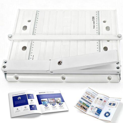 13.78"Foldable Manual Paper Creaser,Creasing Machine with Positioning Block in Kuwait