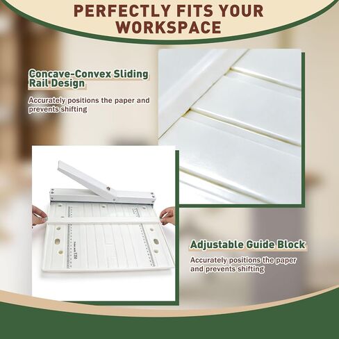 13.78"Foldable Manual Paper Creaser,Creasing Machine with Positioning Block in Kuwait