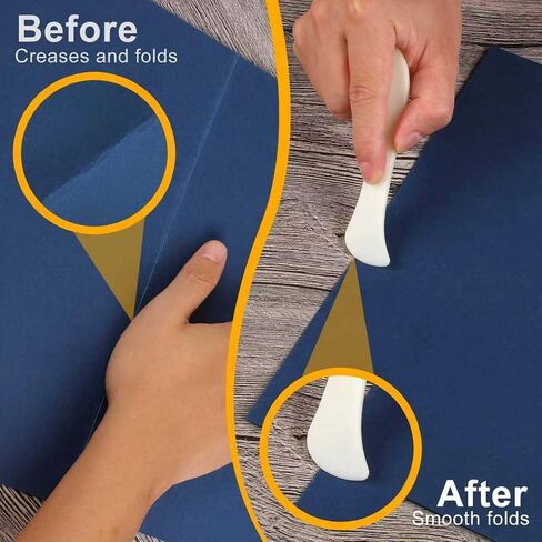 10 PCS Bone Folder Tool, Plastic Crease Makers, Folding Origami Tools, Paper Scoring Tool Set for Binding, Leather, Cards, DIY Crafts in Kuwait