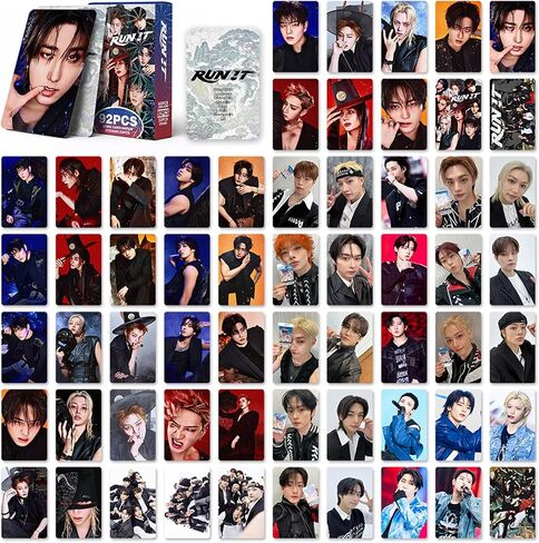 KPOPBTS Stray Kids Run IT Album Photocards 60 PCS Kpop Lomo Card Set Kpop Gift Merch in Kuwait