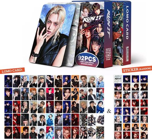 KPOPBTS Stray Kids Run IT Album Photocards 60 PCS Kpop Lomo Card Set Kpop Gift Merch in Kuwait