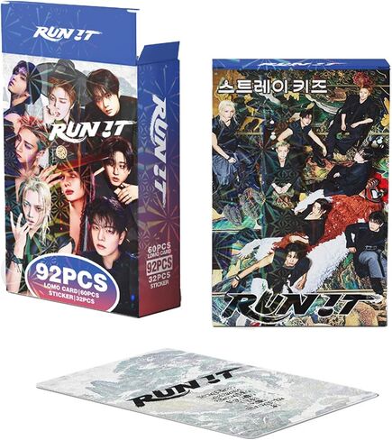 KPOPBTS Stray Kids Run IT Album Photocards 60 PCS Kpop Lomo Card Set Kpop Gift Merch in Kuwait