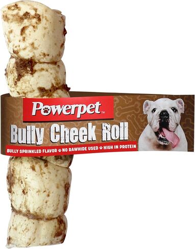 Powerpet Treats Bully Beef Cheek Rolls for Dogs - Bully Sprinkled, 1pc in Saudi Arabia