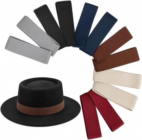 GOLD XIONG PADISHAH 12PCS Elastic Cowboy Hat Bands, Stretchable Replacement Hat Band for Fedora, Straw, Western and Cowgirl in Saudi Arabia