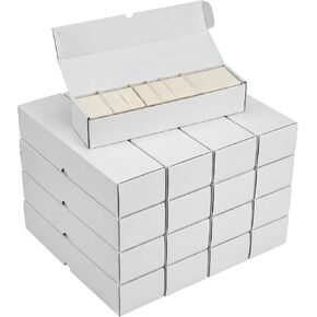 14 inch Card Storage Boxes 25 Pack, Bulk All White Cardboard Box in Saudi Arabia