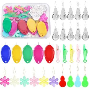 KAQRHFT 50 PCS Needle Threaders Kit, Needle Threader Tool for Hand Sewing in Saudi Arabia
