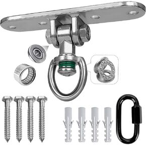 Swing Hanger Heavy Duty Anti-Rust 180° & 360° Bearings1500 lb Capacity Smooth Rotation for Indoor Outdoor Swing Chairs, Hammocks, Playgrounds, Yoga in Kuwait