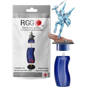 Redgrassgames RGG 360 V2 Painting Handle for Miniature - Blue Grey Putty Edition in Kuwait