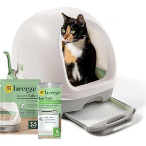 Purina Tidy Cats Breeze Cat Litter Box System Kit with Pellets & Pads in Kuwait