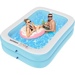 Inflatable Swimming Pool 79" x 59" x 20" Full-Sized Blue Blow up Pools for Kids & Adults Family Outdoor Garden Backyard Ideal for Outdoor, Garden, Backyard and Summer Water Parties,Ball Pit in Saudi Arabia