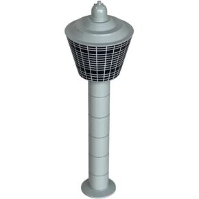 1/400 Scale Control Tower Model 6.5 Inches Airport Tower Set Aircraft Scene Accessory for Aviation Enthusiast in Saudi Arabia