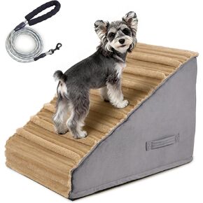 Dog Stairs for Small Dogs, 3-Step Pet Stairs with Non-Slip Bottom,Indoor Pet Steps for Cats,Comfort, Durable Washable Cover and Durable High Density Foam in Kuwait