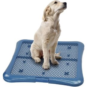 petphabet Training Pad Holder Floor Protection Dog Pad Holder Mesh Training Tray (L-24"x24")… in Kuwait