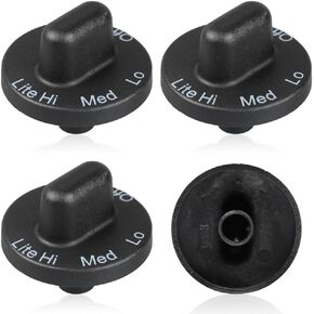 Reyhoar 4 Pcs 71001641 Cooktop Burner Knob, Range Burner Control Knob Fit for Jenn Air Downdraft Cooktop/Range/Stove in Saudi Arabia