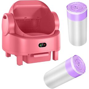 Self-Cleaning Cat Litter Box Liners,Replaced Waste Bags-2 Rolls, Cat Litter Waste Receptacles Bags Thickened Leak-Proof & Odor-Control for Open-Top Self-Cleaning Cat Litter Box (Purple) in Kuwait