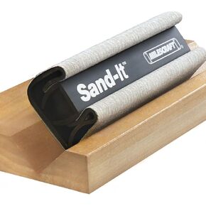 Milescraft 1622 – Sand-It Multi-Surface Sanding Block. Sand Flat, Concave, Convex & Round Surfaces or Fit into Tight Spaces. Accepts any ¼ Sheet of Sand Paper. 150 Grit Sand Paper Included in Saudi Arabia