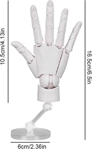 Articulated Hand Model for Artists, Posable Mannequin Hand with Flexible Joints, Adjustable Art Hand Model for Drawing, Sketching, Painting, Right Hand in Saudi Arabia