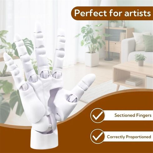 Articulated Hand Model for Artists, Posable Mannequin Hand with Flexible Joints, Adjustable Art Hand Model for Drawing, Sketching, Painting, Right Hand in Saudi Arabia