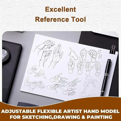 Articulated Hand Model for Artists, Posable Mannequin Hand with Flexible Joints, Adjustable Art Hand Model for Drawing, Sketching, Painting, Right Hand in Saudi Arabia