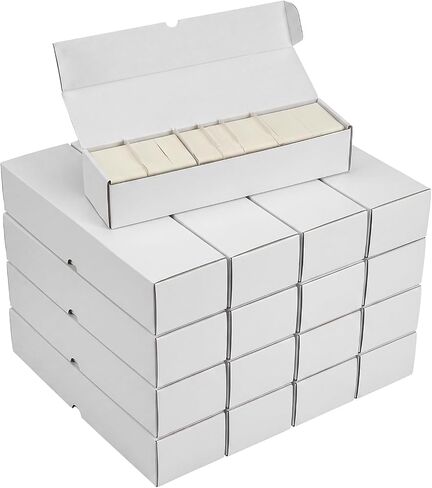 14 inch Card Storage Boxes 25 Pack, Bulk All White Cardboard Box in Saudi Arabia