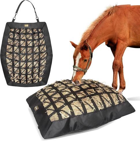 Hay Bag for Horses,Ultra-Slow Feed Hay Bag for Ground Feeding (1) in Saudi Arabia