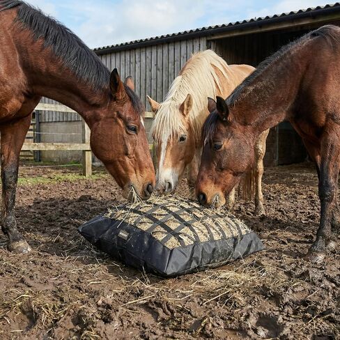 Hay Bag for Horses,Ultra-Slow Feed Hay Bag for Ground Feeding (1) in Saudi Arabia