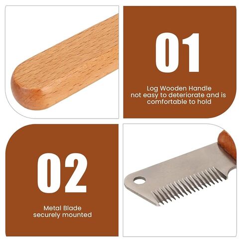 Pet Stripping Comb Dog Stripping Knife Grooming Tool Multifunction Remove Floating Hair Dog Stripping Knife with Wood Handle for Small Animal in Saudi Arabia