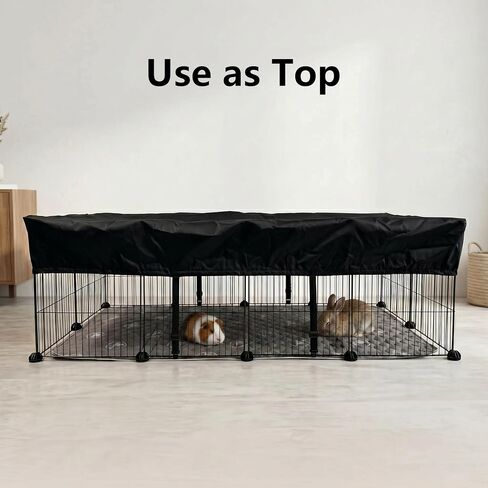 PJYuCien Small Animal Playpen with Waterproof Bottom and 2 Washable Mats in Saudi Arabia