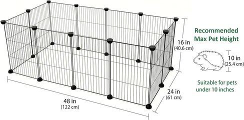 PJYuCien Small Animal Playpen with Waterproof Bottom and 2 Washable Mats in Saudi Arabia