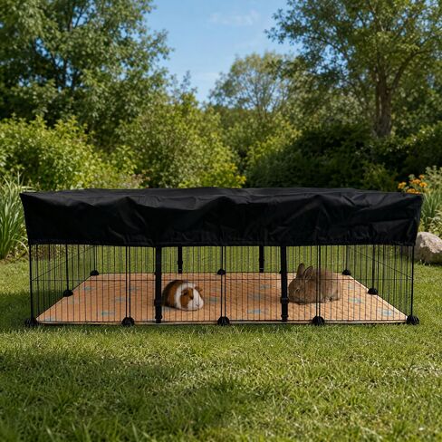 PJYuCien Small Animal Playpen with Waterproof Bottom and 2 Washable Mats in Saudi Arabia
